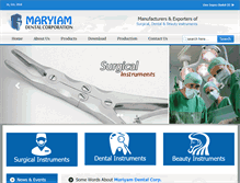 Tablet Screenshot of mariyamdentalcorp.com